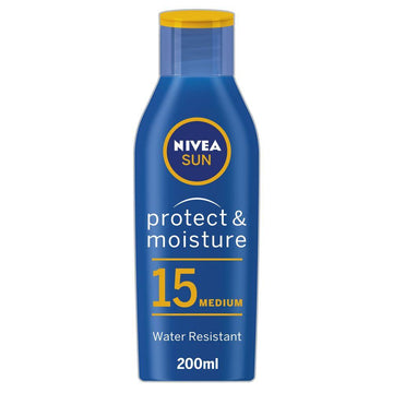 Sun Suncream Lotion Spf 15, Protect & Moisture, 200Ml